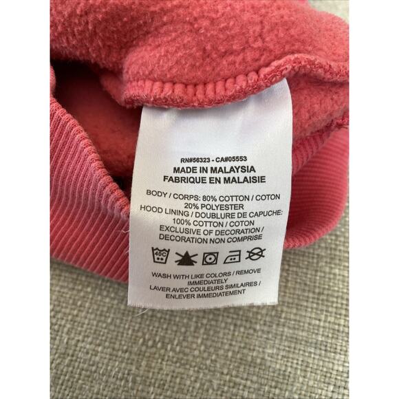 Nike Hoodie Womens S Pink Pullover Sweatshirt Swoosh Logo Kangaroo Pocket - Picture 12 of 13